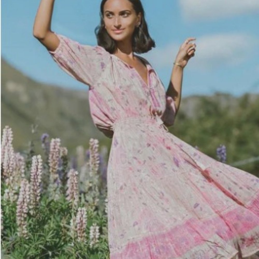 Mystic Midi Dress in Musk